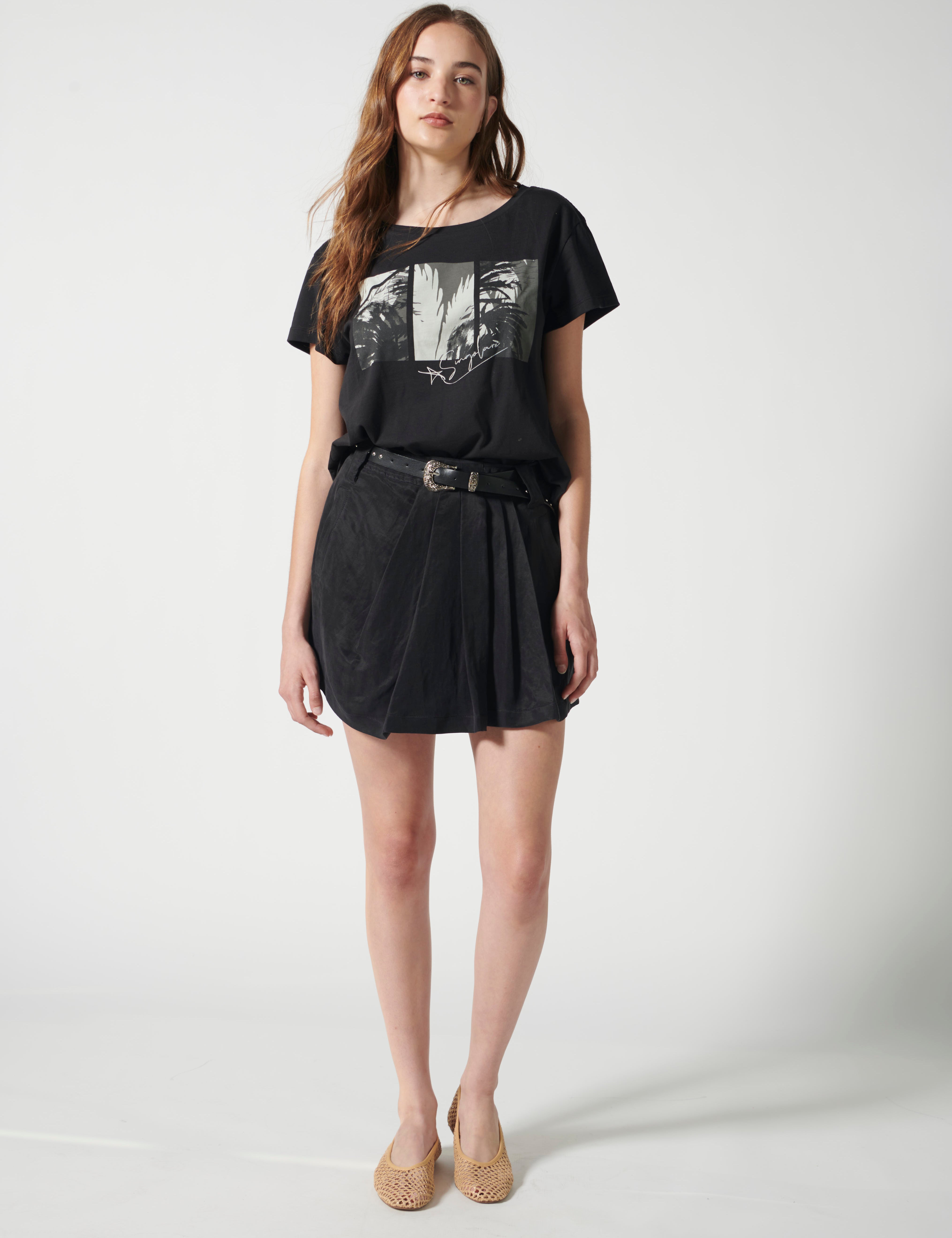Polera blanca Palmers Off White de la marca V-2026-532, blusa casual de manga larga y cuello redondo.