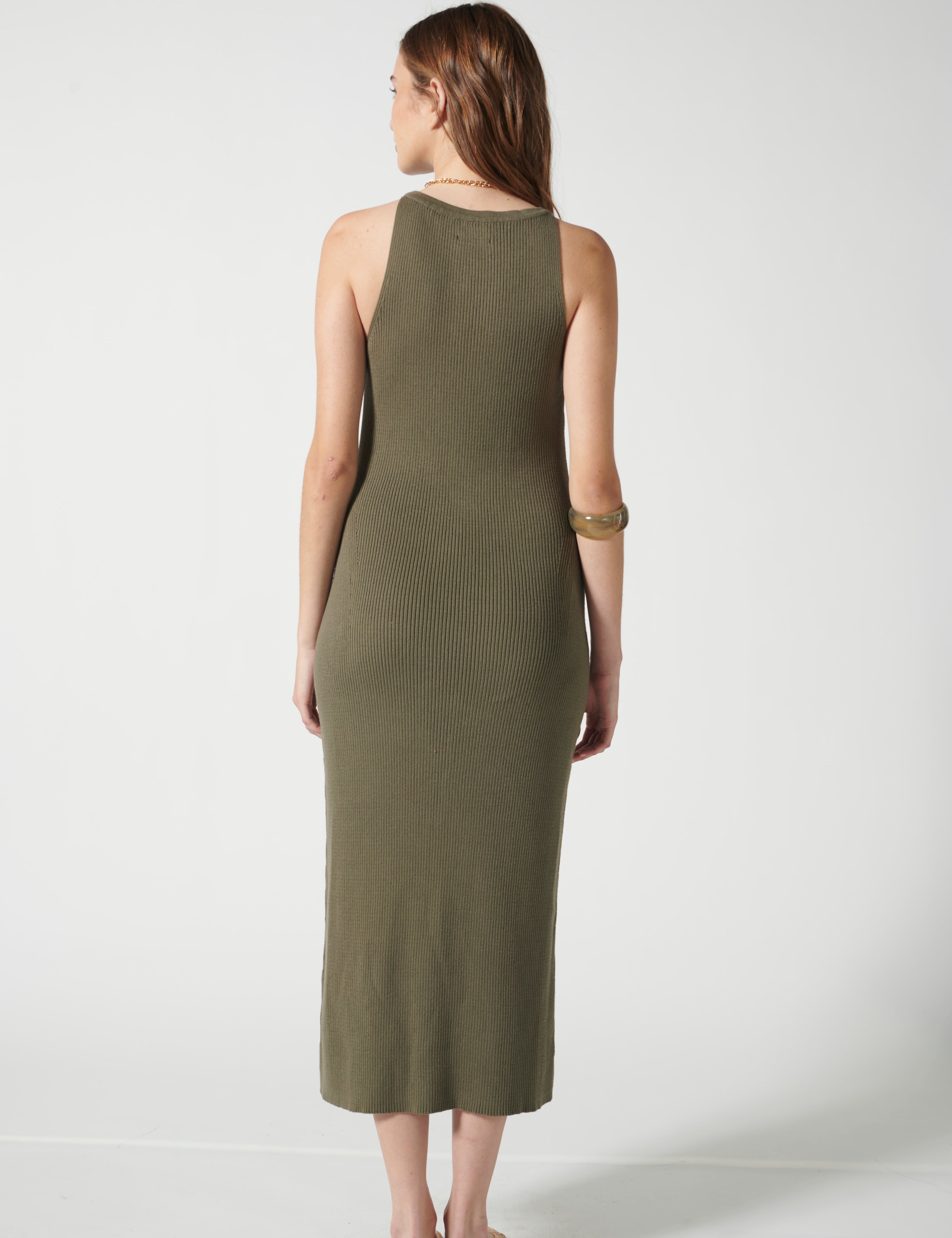 Vestido Crysta Oliva