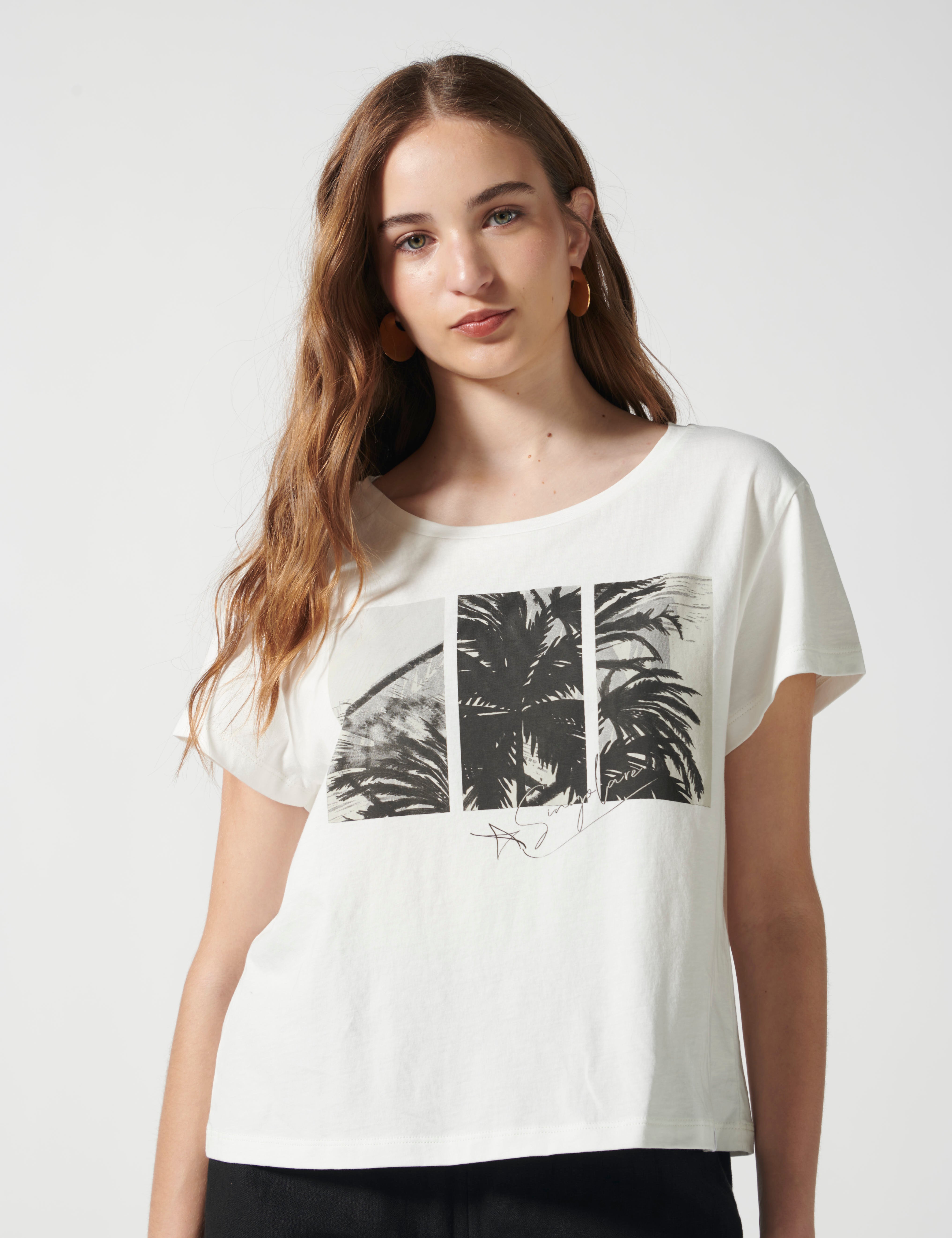 Polera Palmers Off White de la marca V-2026-532, blusa de manga larga y cuello redondo, en color blanco.