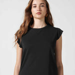 Polera negra EV-2026-500 de la marca Lofty, estilo casual con cuello redondo y manga larga, en tela suave y cómoda.