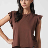 Polera negra EV-2026-500 de la marca Lofty, blusa de manga larga y corte ajustado, vista frontal.