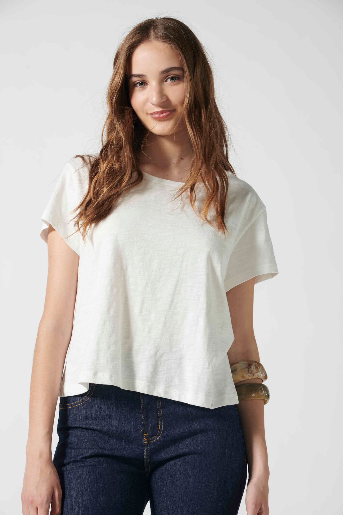 Polera Francesca Off White