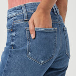 Pantalones Leenah Ankle de la marca NY-2025-815 en color gris con detalles de dobladillo en los tobillos.