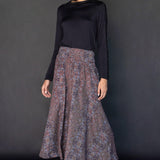 Falda café Jeannette de la marca O-2025-405, estilo femenino y elegante, con diseño de falda en la imagen 17811.