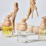 Difusor de aroma para auto de 8ml, marca MS-0000-160, en envase compacto y elegante para uso en vehículo.
