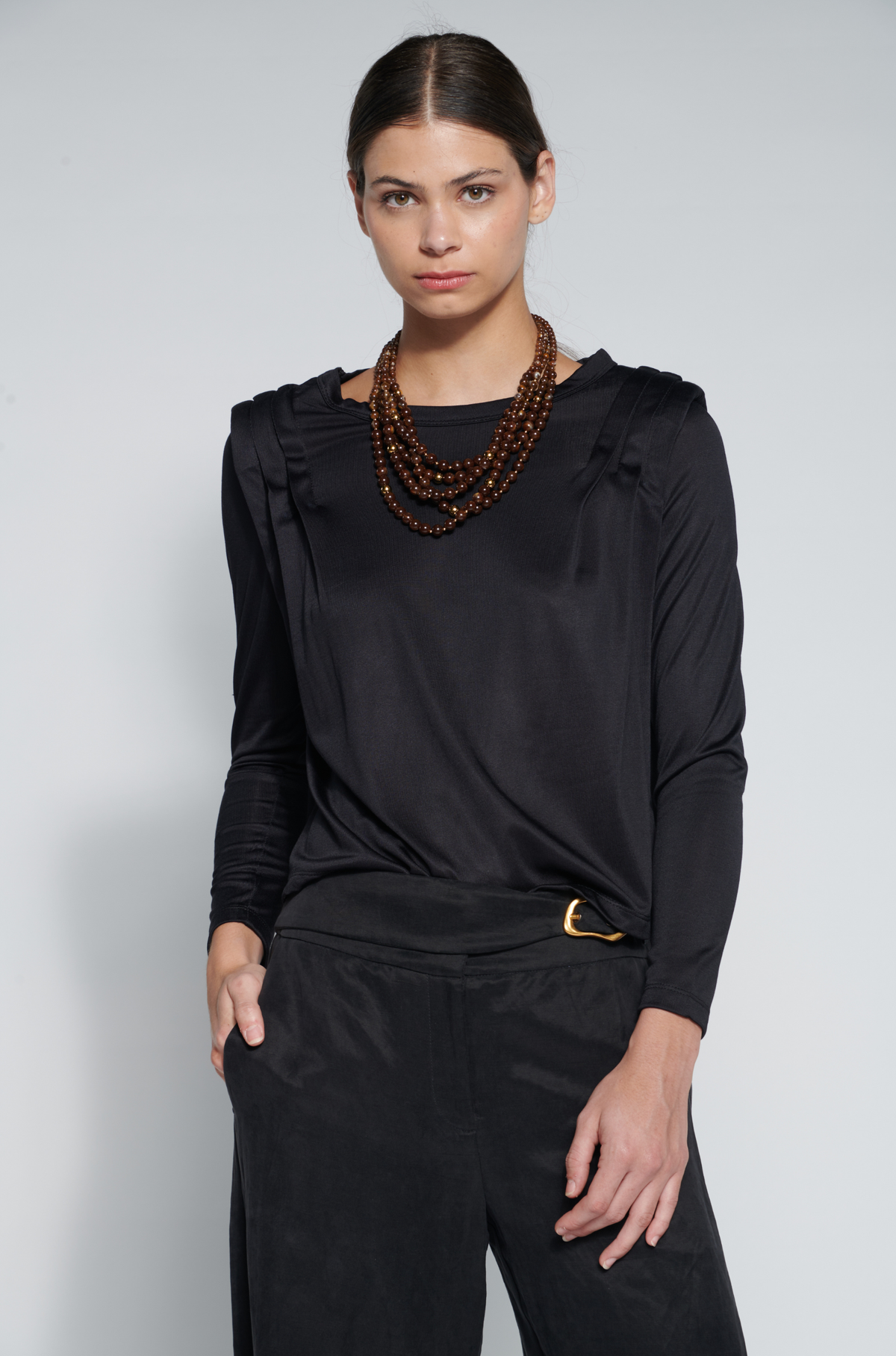 Polera Bloom Black