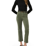 Pantalones de campana Courtney Flare de la marca NY-2025-809, muestran el diseño de pantalones ajustados y acampanados en color neutro.