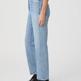 Pantalones rectos Sawer Straight Jean marca NY-2025-820 en color azul, con bolsillos y costuras visibles.