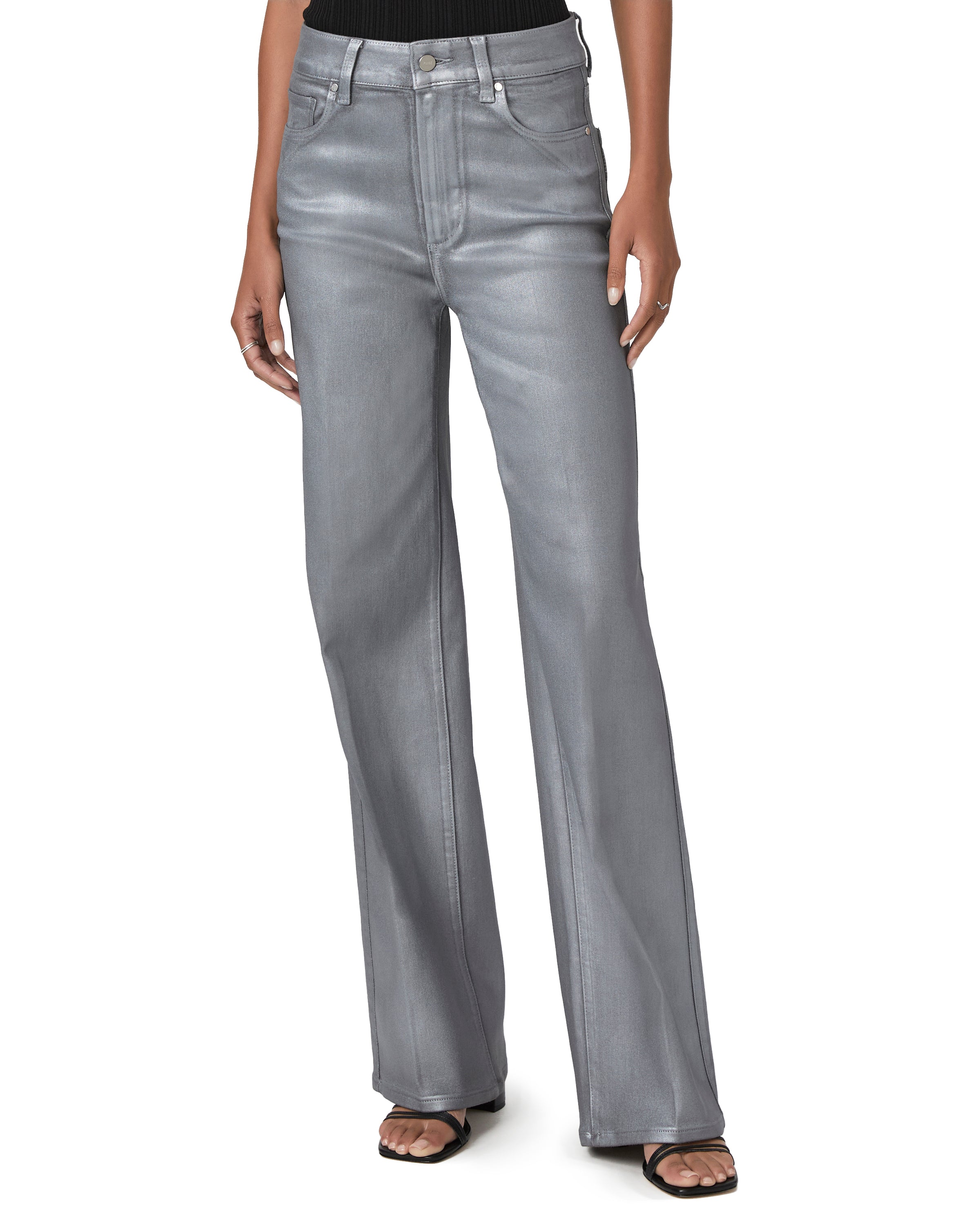 Pantalones vaqueros de pierna ancha Sasha de la marca NY-2025-828, en color azul con detalles de costura.