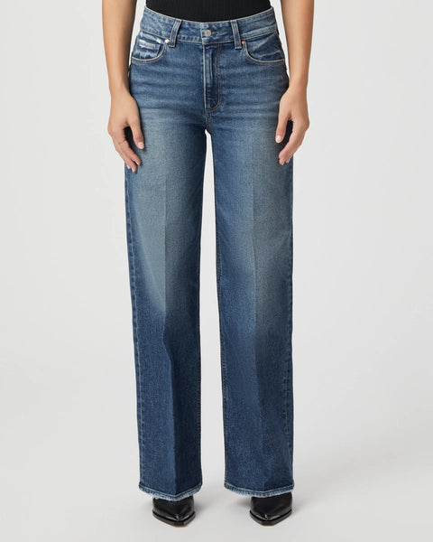 Pantalones vaqueros de pierna ancha Sasha de 32 pulgadas, marca NY-2025-830, en color denim azul.