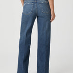 Pantalones vaqueros de pierna ancha Sasha de 32 pulgadas, marca NY-2025-830, en color azul con detalles clásicos.