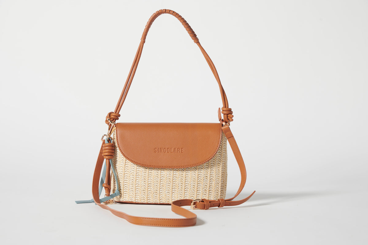 BANDOLERA JUSTINA CARAMEL