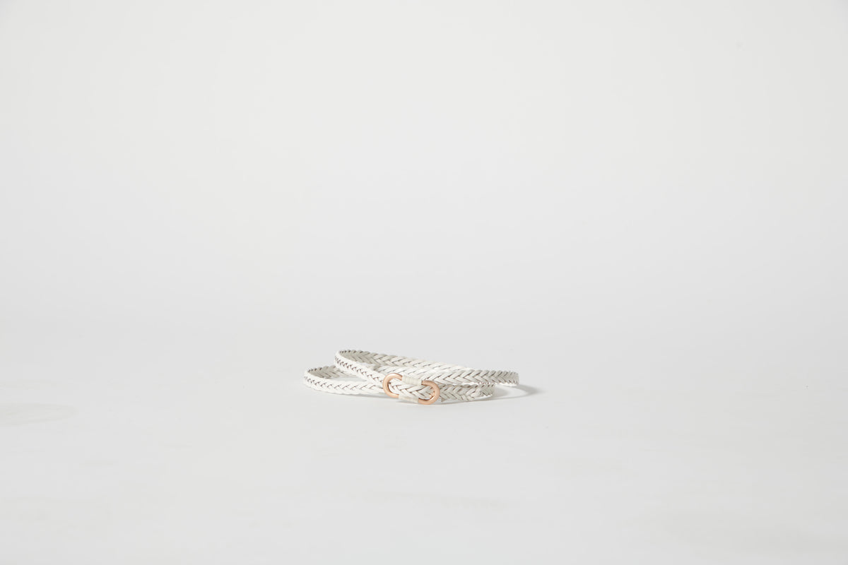 CINTURON JUSTINA OFF WHITE