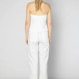 Top Onske Mulle de la marca CV-2025-650 en color crudo, con diseño de manga larga y detalles modernos.
