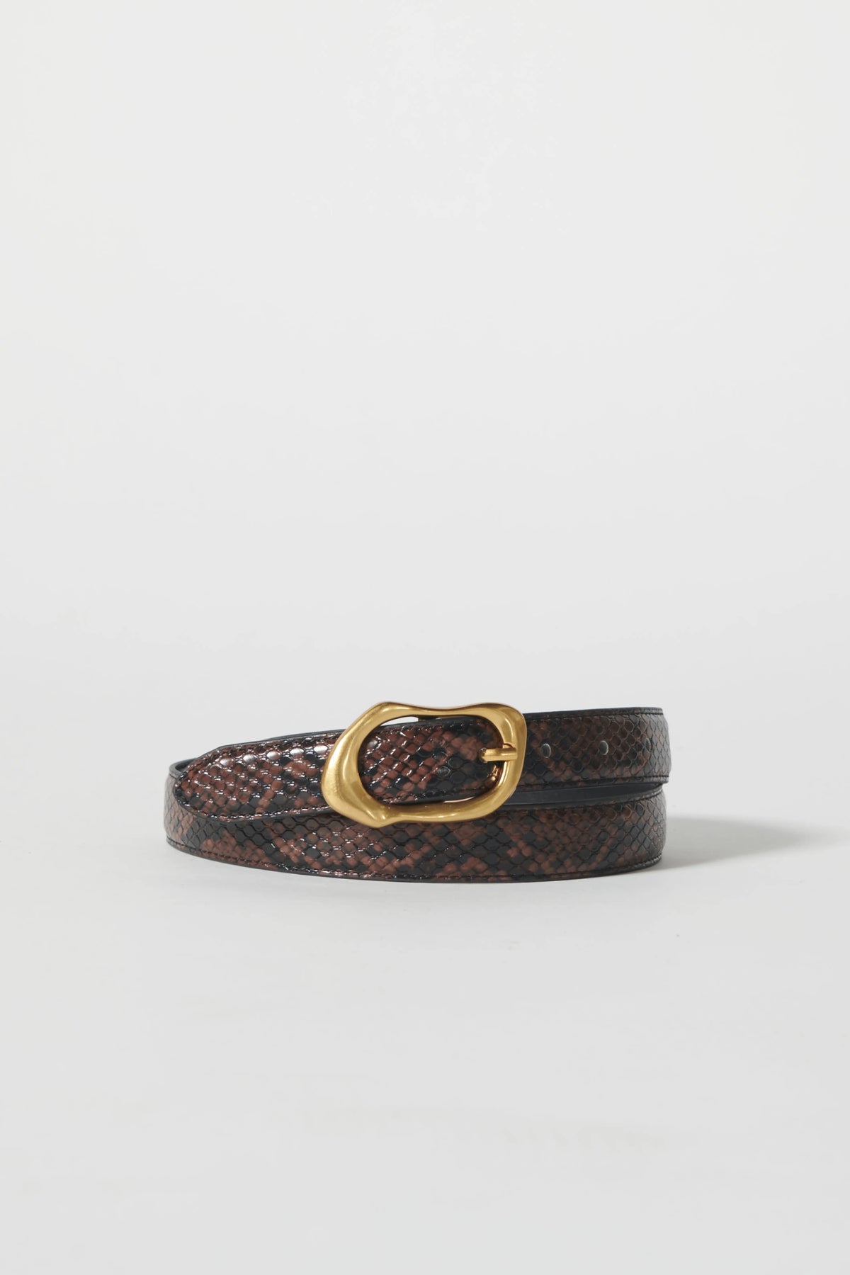Cinturón Martina Black Brown Snake