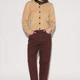 Jeans Mom Burgundy