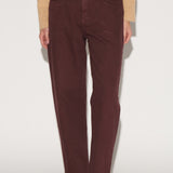 Jeans Mom Burgundy