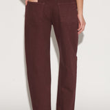 Jeans Mom Burgundy