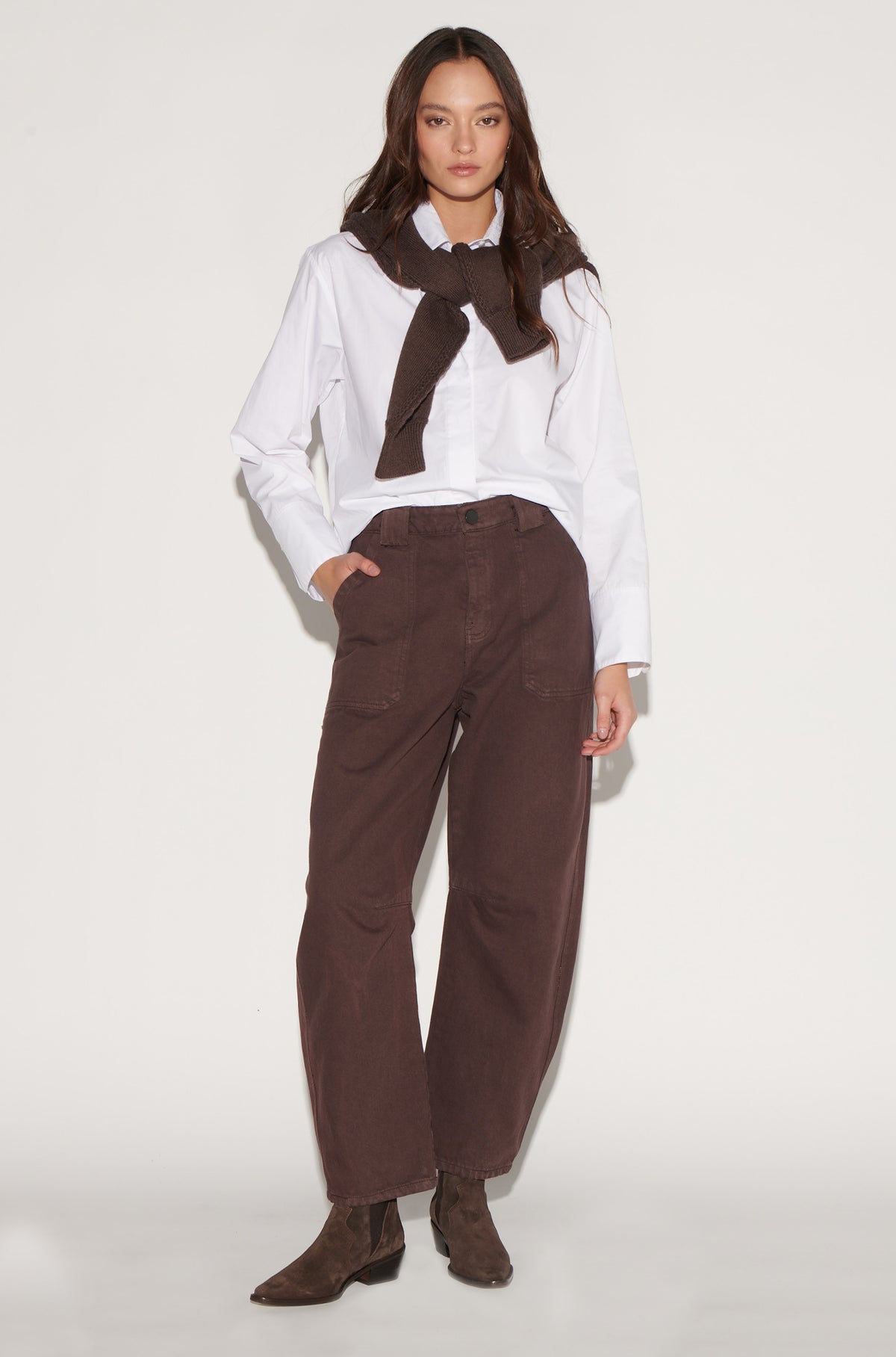 Jeans Barrel Brown