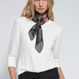Polera Bordeaux White