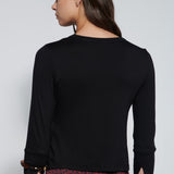 Polera Bordeaux Black