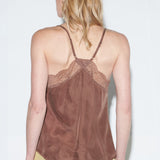 Top Mila Cupro Brown