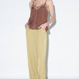 Top Mila Cupro Brown