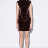 Vestido Promise Velvet Brown