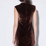 Vestido Promise Velvet Brown