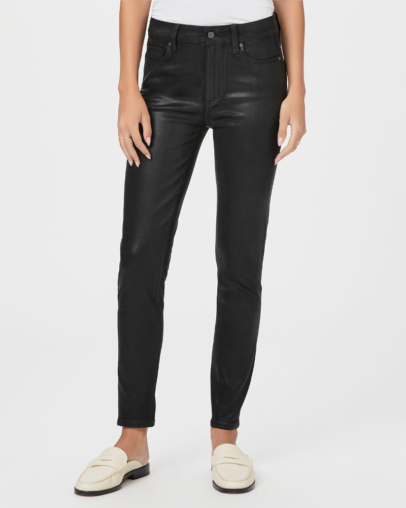 Jeans de tobillo negros con acabado en tono neblina y revestimiento de lujo, estilo Hoxton, marca NY-2021-800.