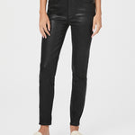 Jeans de tobillo negros con acabado en tono neblina y revestimiento de lujo, estilo Hoxton, marca NY-2021-800.