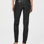 Jeans de tobillo negros Hoxton de la marca NY-2021-800 con acabado en acabado Luxe Coating, mostrando detalles del diseño.