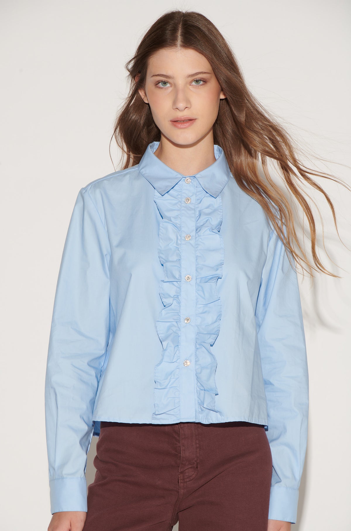 Blusa Perle Celeste