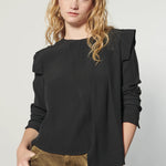 Blusa Muse de la marca I-2024-638 en color blanca con detalles elegantes, vista frontal sobre fondo neutro.