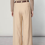 Pantalón O-2025-806 Scire Sesame, pantalones de moda en color beige, con diseño cómodo y estilo casual.