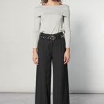 Polera Elsie Vint de la marca EI-2025-504, blusa de manga larga en color beige, con diseño elegante y cómodo.