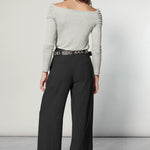 Pantalón negro O-2025-806 de la marca O-2025-806, pantalones de estilo casual con ajuste cómodo y diseño elegante.