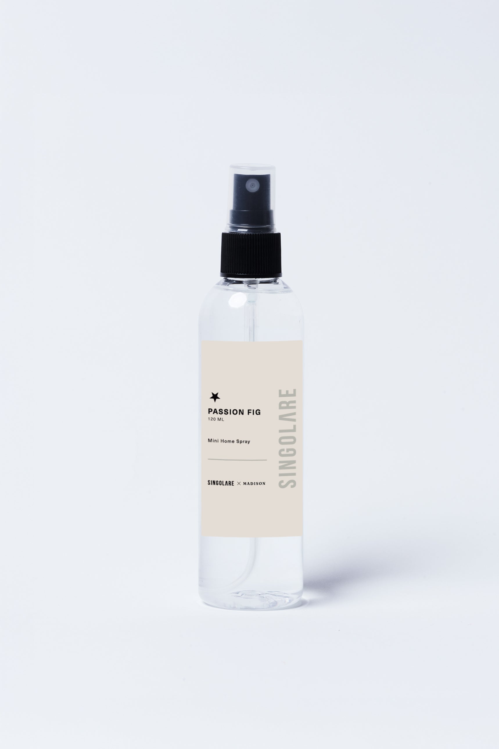 Ambientador mini en spray de 120ml de la marca MS-0000-150, con aroma a pasión en envase compacto para el hogar.