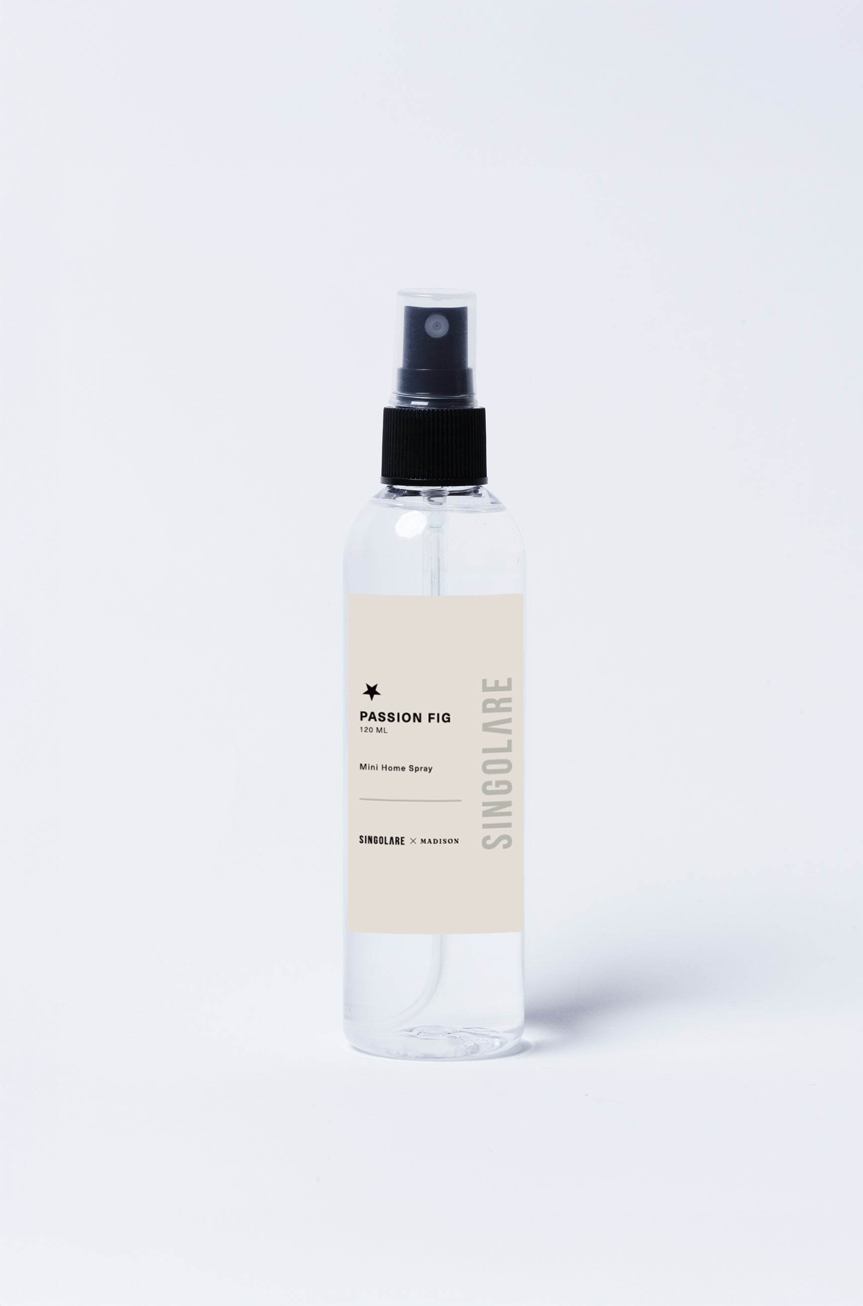 Ambientador mini en spray de 120ml de la marca MS-0000-150, con aroma a pasión en envase compacto para el hogar.