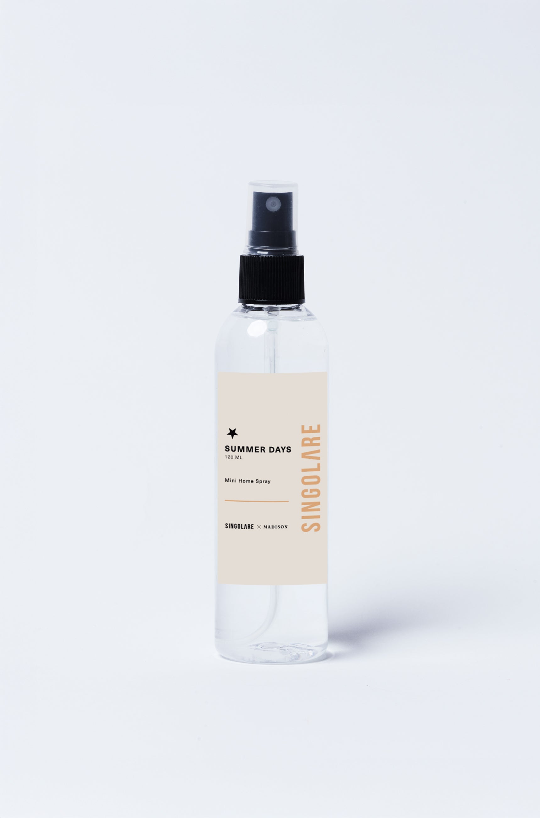 Spray ambiental Mini Home Summer Days de MS-0000-150, envase compacto de 120ml con fragancia refrescante para el hogar.