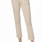 Pantalones ajustados rectos para el tobillo de la marca NY-2025-822, en color negro, con cintura de tiro medio y estilo moderno.