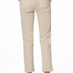 Pantalones rectos de tobillo Mayslie de la marca NY-2025-822, de color negro, con diseño ajustado y cinturilla con botones.