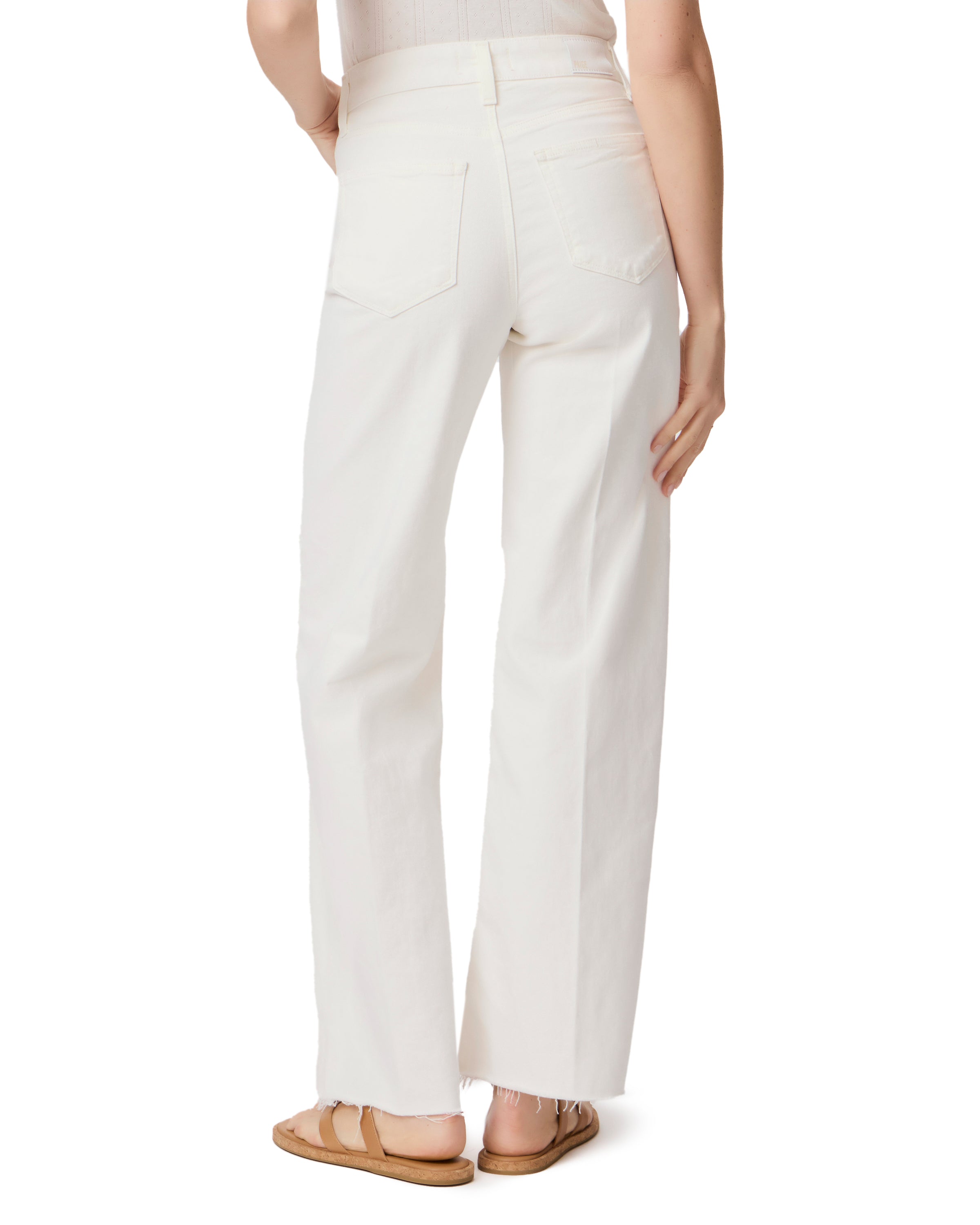 Pantalones vaqueros de pierna ancha Anessa de marca NY-2025-831, color azul, con detalles de costura visibles.