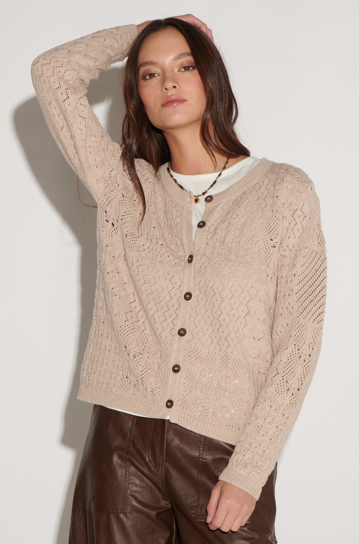 Cardigan Oliva Beige