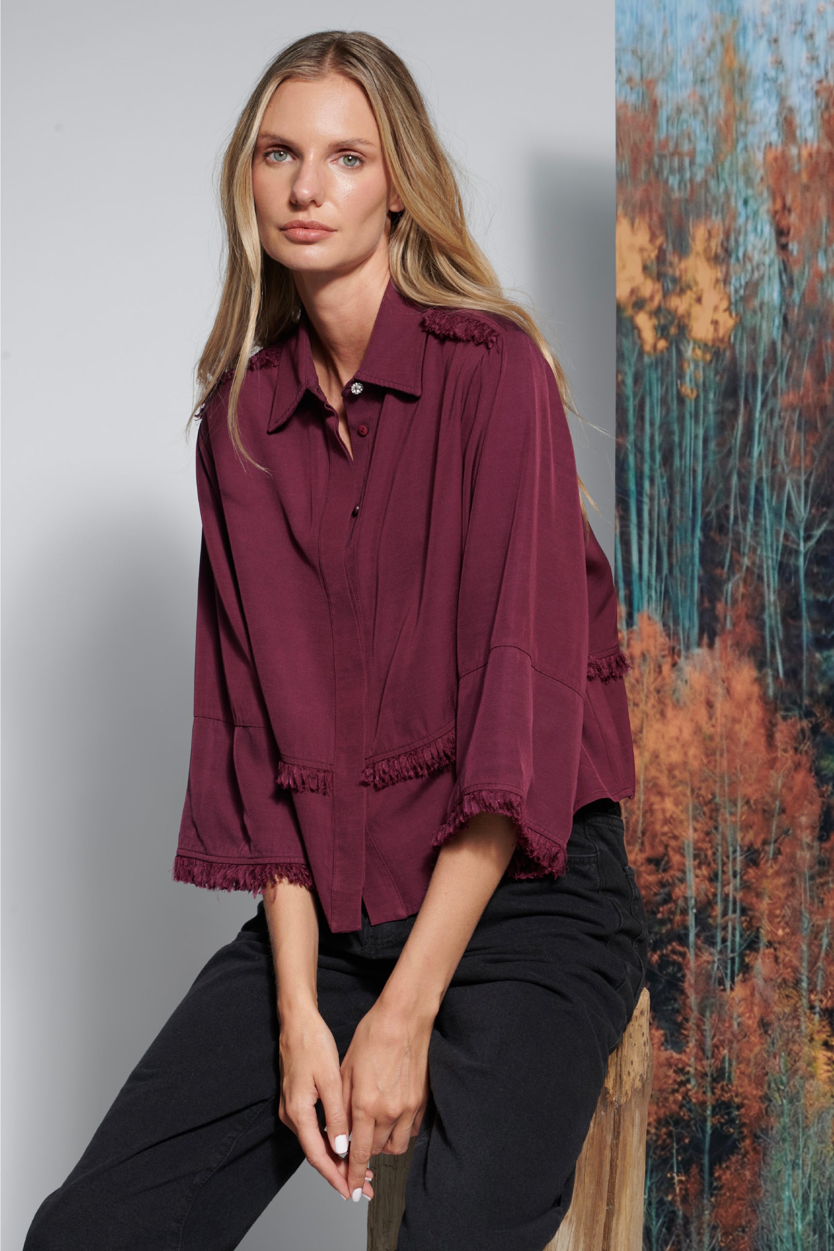 Blusa Velour White