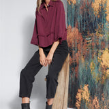 Blusa Velour Cherry