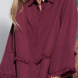 Blusa Velour Cherry