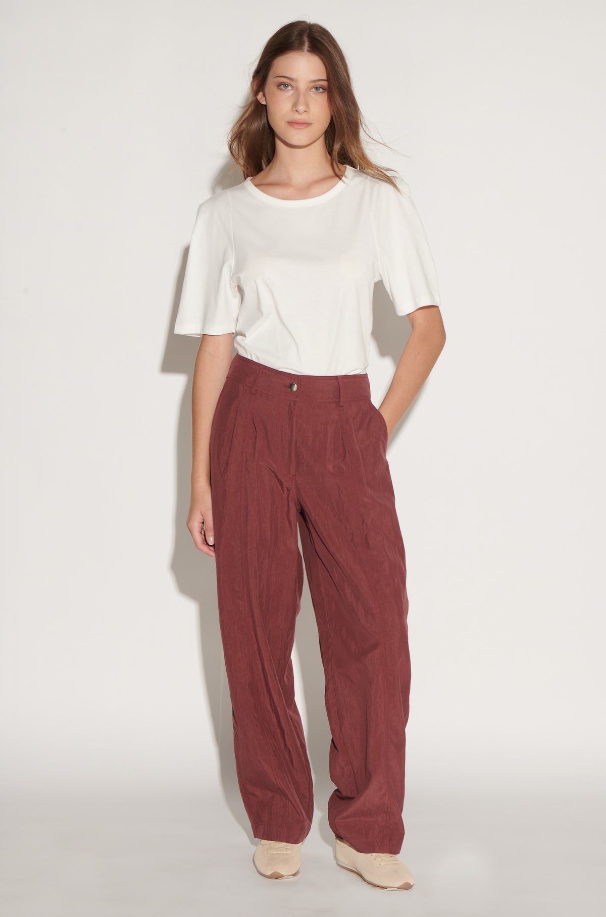 Pantalón Emma Burdeo