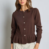Cardigan Perle Brown