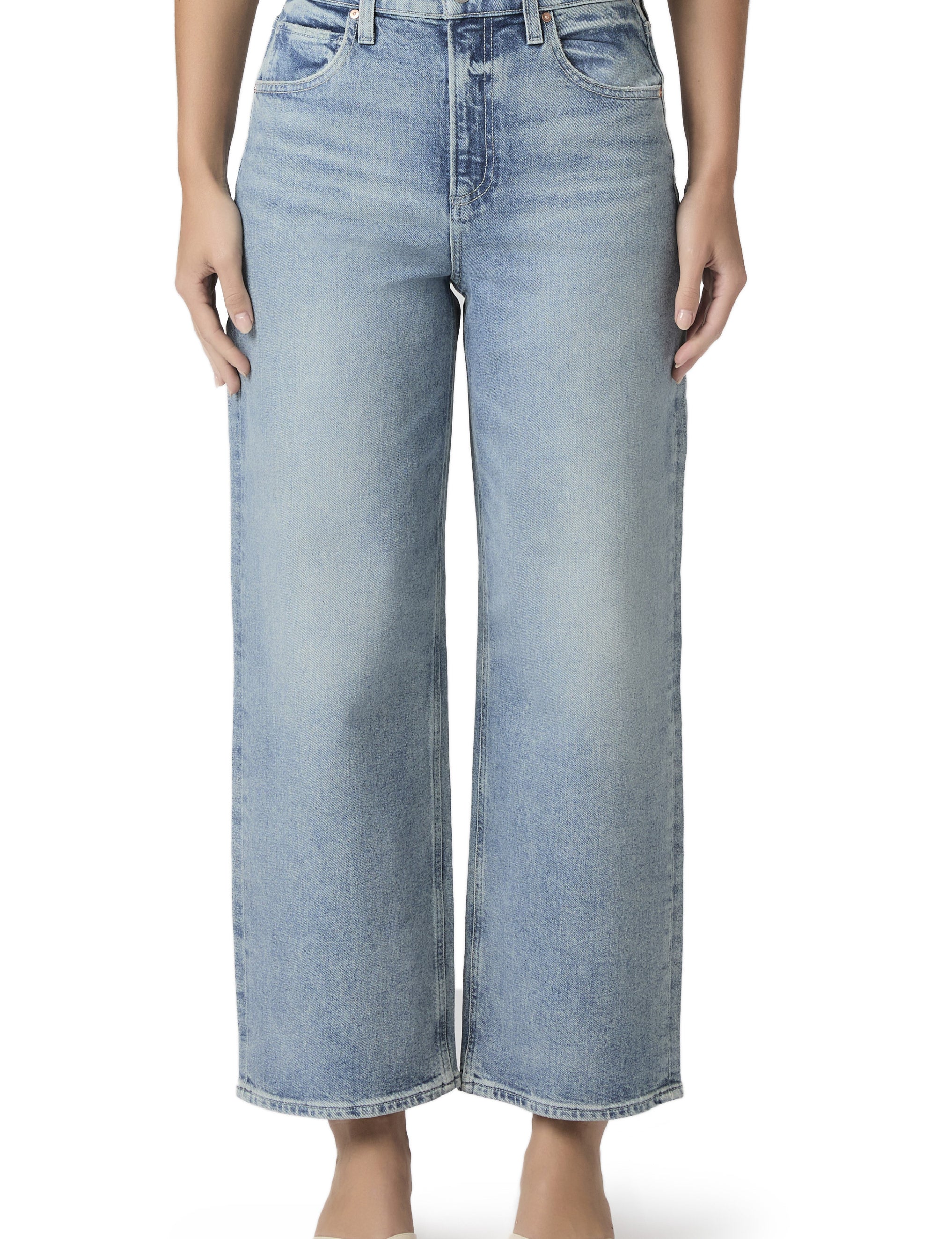Jeans rectos de tobillo Cameron de la marca NY-2026-800, en color azul, con detalles de costura y ajuste clásico.